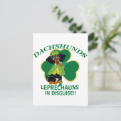 TECKEL LEPRECHAUN BRIEFKAART (Staand voorkant)