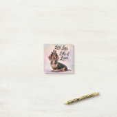 Teckel Little Legs Veel liefde Post-it® Notes (Op bureau)