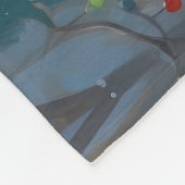 Teckel loopt in de sneeuw met kerst Pet Fleece Deken (Hoek)