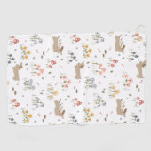 Teckel Lover Weiner Dog Sausage Dog Wildflower Golfhanddoek (Horizontaal)