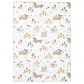 Teckel Lover Weiner Dog Sausage Dog Wildflower Klembord (Achterkant)