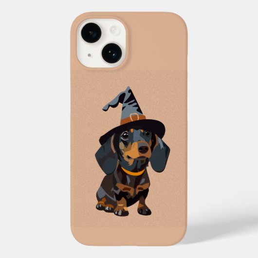 Teckel met Halloween pet Case-Mate iPhone Case (Achterkant)