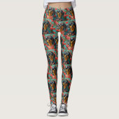 Teckel met hart Rozen Valentijnsdag Leggings (Voorkant)