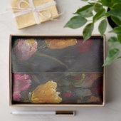 Teckel met Spring Tulpen Schilderen Decoupage Tissuepapier (Geschenk)