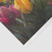 Teckel met Spring Tulpen Schilderen Decoupage Tissuepapier (Detail)