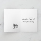 Teckel mist je Wenskaart Kaart (Binnen)