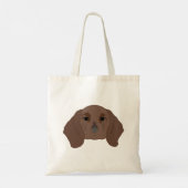 Teckel op Canvas tas (Achterkant)