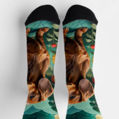 teckel op het boerderij sokken (Top)