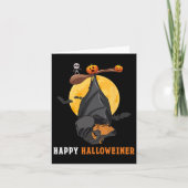 Teckel pompoen Halloween voor vrouwen en T Sausag Kaart (Voorkant)