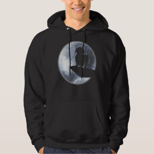 Teckel puppy hond silhouet en maan hoodie
