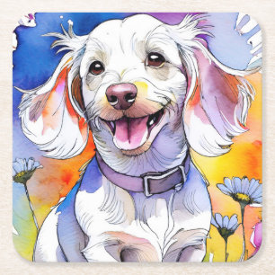 Teckel Puppy Hondenpapier Onderzetter