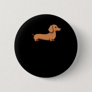 Teckel Puppy Sticker Ronde Button 5,7 Cm