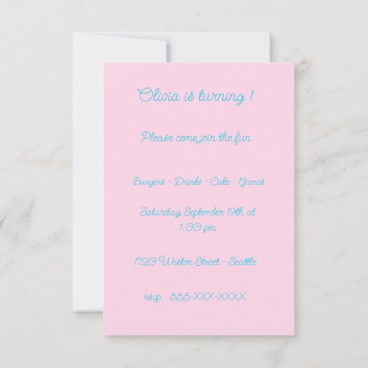 Teckel Puppy Verjaardagsfeestje Kaart (Achterkant)