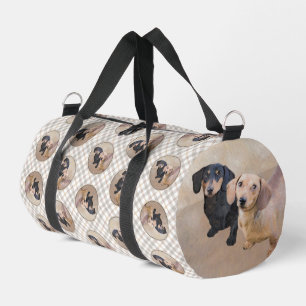 Teckel Schilderen Smooth Black & Tan Red Dog Art Plunjezak