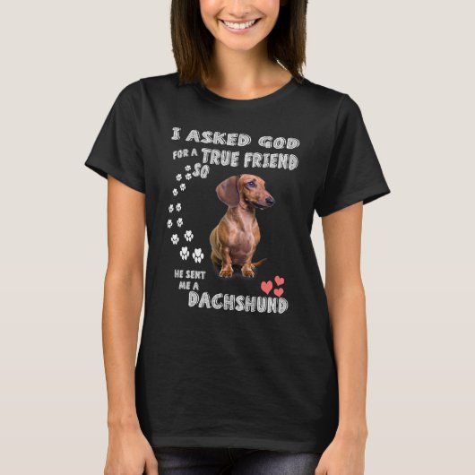Teckel Teckel Kerst T-shirt (Voorkant)