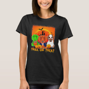 Teckel Trick or treat Monster Dracula T-shirt