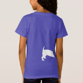 Teckel Verjaardag met Cupcake Long Split T-shirt (Achterkant)