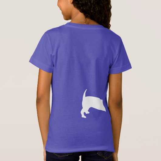 Teckel Verjaardag met Cupcake Long Split T-shirt (Achterkant)