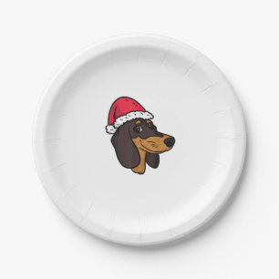 Teckel Weiner Hond Kerstman Papieren Bordje