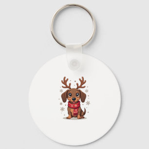 Teckel Winter Joy Sleutelhanger