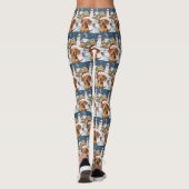 Teckel Winter Wonderland Christmas Joy Leggings (Achterkant)