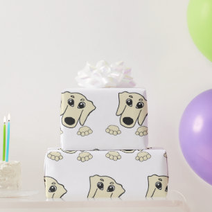teckelcrème peeking cartoon cadeaupapier