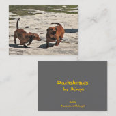 Teckels ATC Visitekaartje (Voorkant / Achterkant)