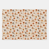 Teckels in Halloween kostuums patroon Inpakpapier Vel (Voorkant 3)