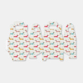 Teckels in Truien Vakantiepatroon Bedankdoosjes (Uitgevouwen)