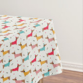 Teckels in Truien Vakantiepatroon Tafelkleed (Voorbeeld)