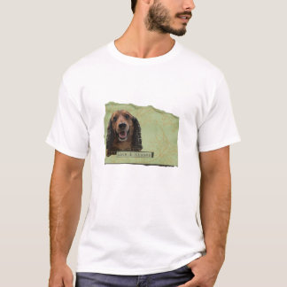 Teckle/Dachshund in de groenen T-shirt