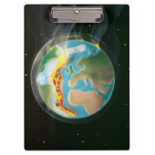 Tectonische Borden op aarde Klembord (Voorkant)