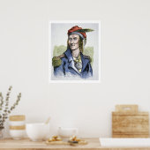 Tecumseh (1768-1813) (gekleurd) poster (Keuken)