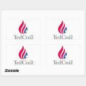 Ted Cruz 2016 Logo Rechthoekige Sticker (Vel)