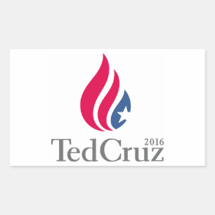 Ted Cruz 2016 Logo Rechthoekige Sticker
