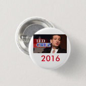 Ted Cruz 2016 Pinback Button (Voorkant /achterkant)