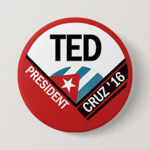 Ted Cruz 2016 Ronde Button 7,6 Cm