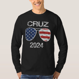Ted Cruz 2024  Amerikaanse Vlag zonnebril T-shirt