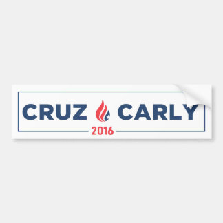 Ted Cruz Carly Fiorina Bumpersticker White