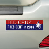 Ted Cruz in 2016 Bumpersticker (Op auto)