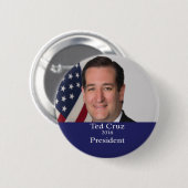 Ted Cruz President 2016 Button (Voorkant /achterkant)