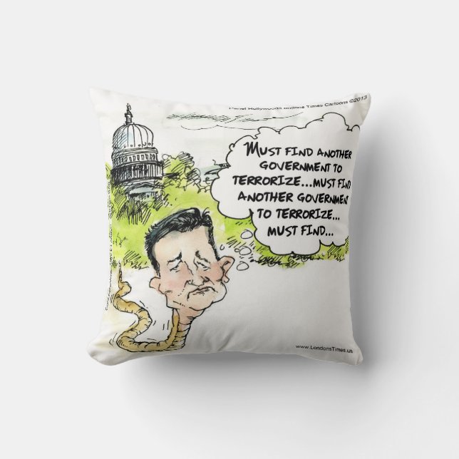 Ted Cruz Serpent Dans L'Herbe Coussin de Jet (Recto)