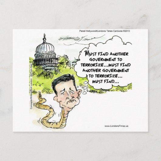 Ted Cruz Slithers van het Congres Funny Briefkaart (Voorkant)