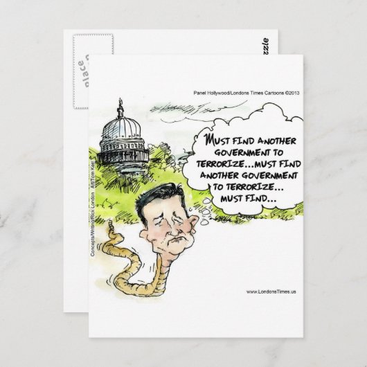 Ted Cruz Slithers van het Congres Funny Briefkaart (Voorkant / Achterkant)