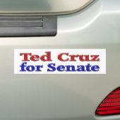 Ted Cruz voor de Senaat Bumpersticker (Op auto)