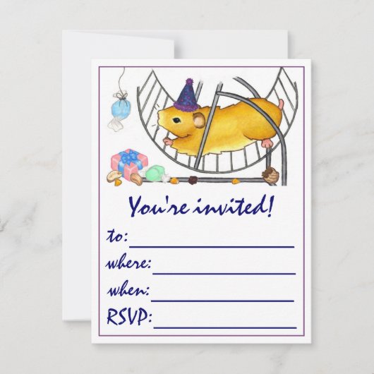 Ted de hamster kaart (Voorkant)