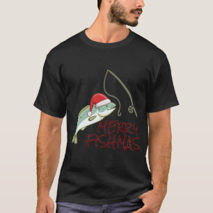 Ted gaat vissen met Kerstmis T-shirt