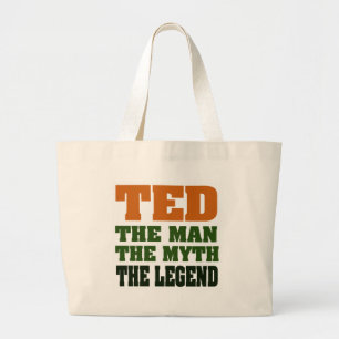 TED - het Man, de Myth, de Legende Grote Tote Bag