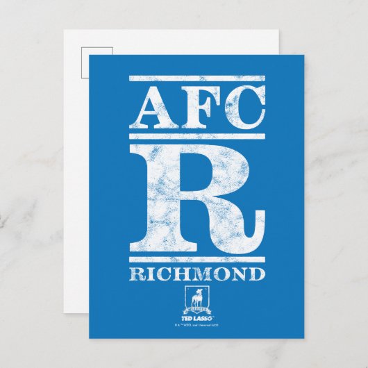 Ted Lasso | AFC R Richmond Text Logo Briefkaart (Voorkant / Achterkant)