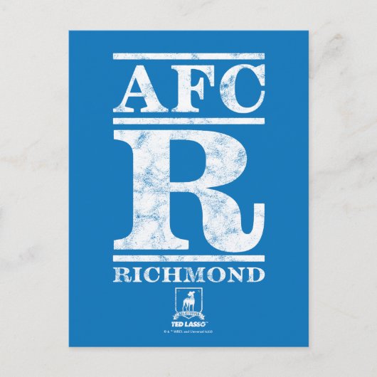 Ted Lasso | AFC R Richmond Text Logo Briefkaart (Voorkant)